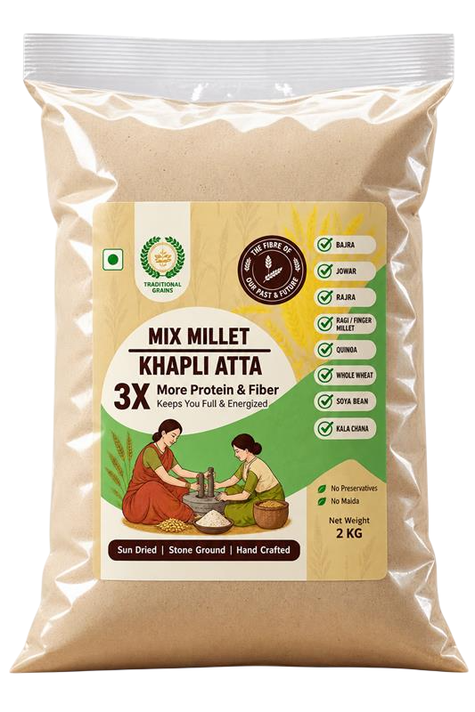 GRASA Mix Millet Khapli Atta pack